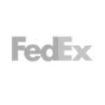 FedEx logo gris transparent