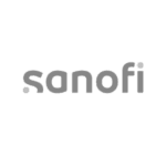 Sanofi logo gris transparent