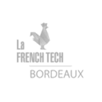 La FRENCH TECH BORDEAUX logo gris transparent