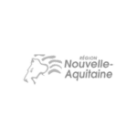 Région Nouvelle Aquitaine logo gris transparent